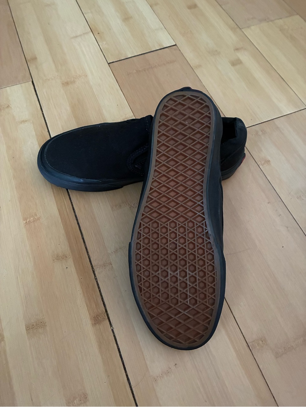 Vans Black Classic Slip-On Canvas Loafers - Picture 3 of 3